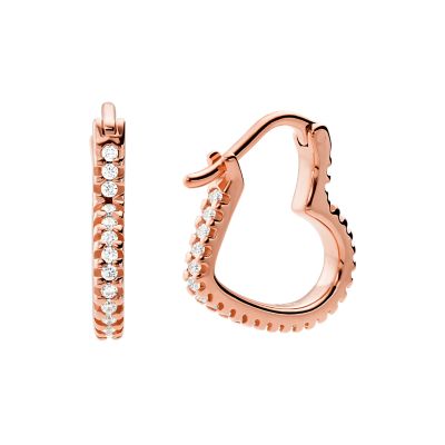 Michael kors heart earrings rose gold online