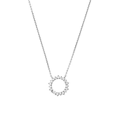 Michael kors pave hot sale circle necklace