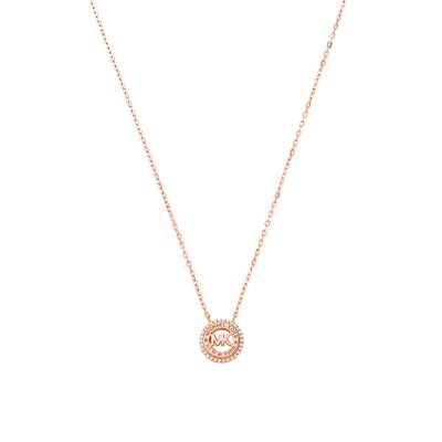 Michael kors circle hot sale pendant necklace