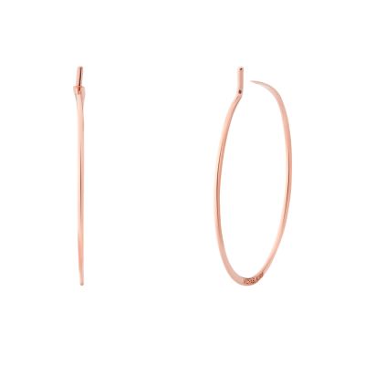 Michael kors rose on sale gold hoop earrings