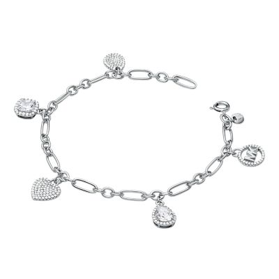 Michael Kors Sterling Silver Pre-Set Charm Bracelet - MKC1474AN040 - Watch