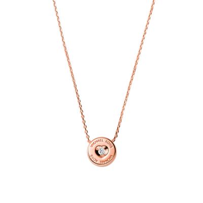 Mk rose deals gold necklace