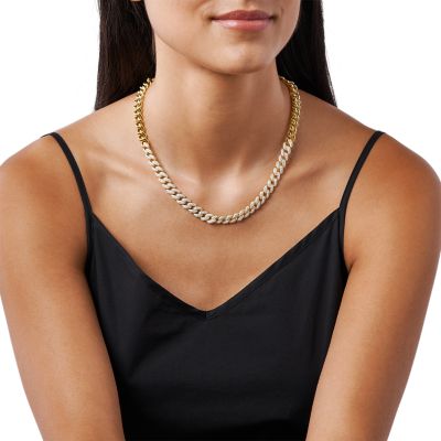 Michael kors curb chain 2024 necklace