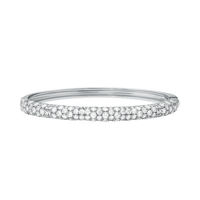 Michael Kors Sterling Silver Pavé Logo Bangle Bracelet - MKC1494AN040 -  Watch Station