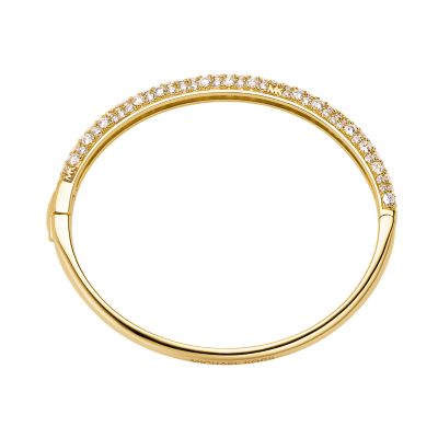 Michael Kors Armreif Pavé Logo Sterlingsilber vergoldet  