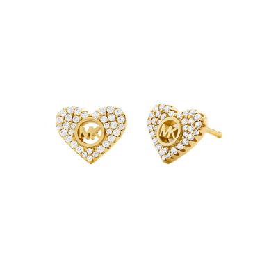 Mk heart deals earrings