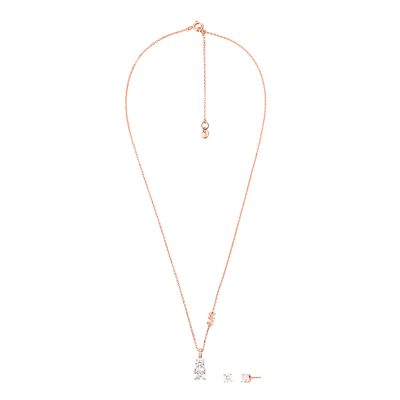 Michael Kors 14K Rose Gold-Plated Sterling Silver Pendant Necklace