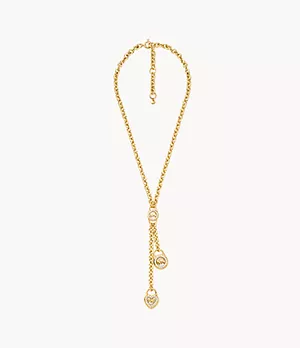 Michael Kors 14K Gold-Plated Sterling Silver Lock Lariat Necklace