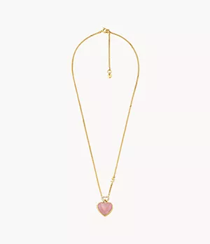 Michael Kors 14K Gold-Plated Sterling Silver Heart Locket Necklace
