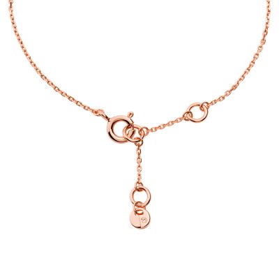 Bracelet Heart Line de Michael Kors en argent 925 plaque or rose avec diamant synthetique MKC1568AN791 Watch Station