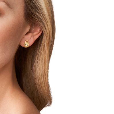 Michael kors deals lock earrings