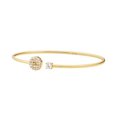 Michael Kors 14K Gold Plated Sterling Silver Flex Bracelet