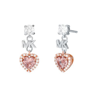 Michael kors shop love heart earrings