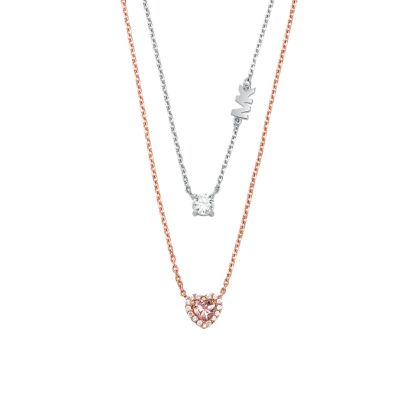 Michael kors love heart on sale necklace