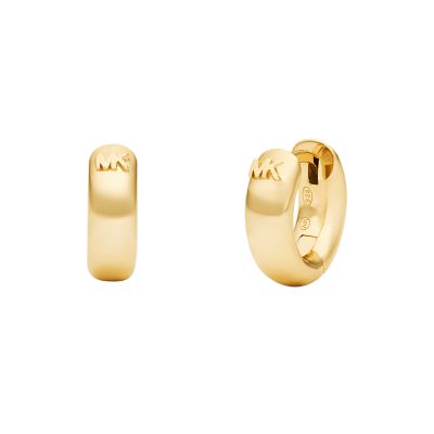 Michael Kors 14K Gold Plated Sterling Silver Huggie Earrings