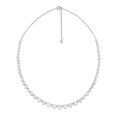 MICHAEL KORS ネックレス MKC1554AN040 FULTON NECKLACE SILVER Fulton Crystal Silver-Tone Logo Necklace | Michael Kors [US]