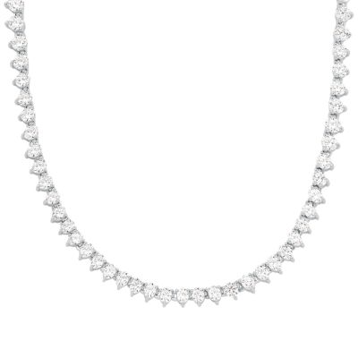 Michael Kors Women's Sterling Silver Tennis Necklace - Silver