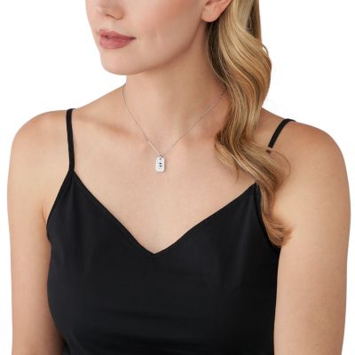 Michael kors hot sale pave necklace