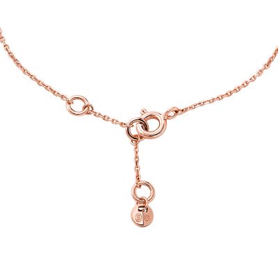 Michael kors rose on sale gold lock necklace