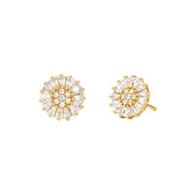 Michael kors hot sale flower earrings