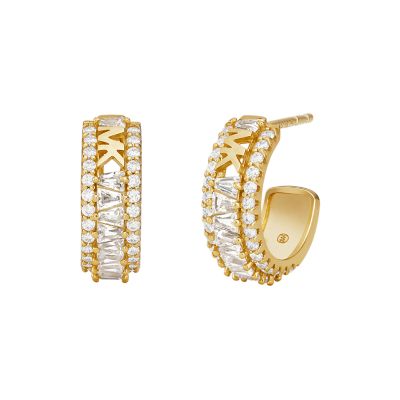 Michael kors best sale pave hoop earrings