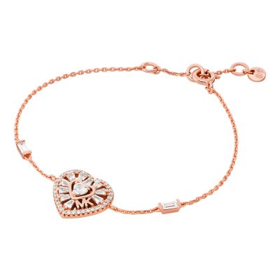 Michael kors rose shop gold charm bracelet