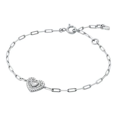 Michael Kors Women's Sterling Silver Pavé Chain Bracelet - Silver