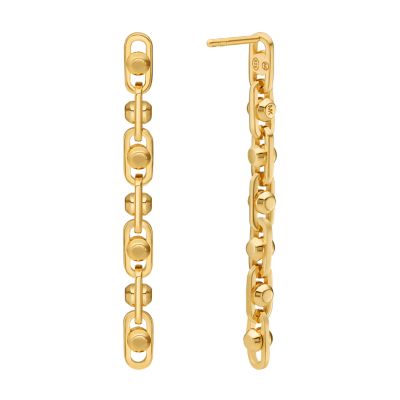 ★87MM★ Mmlg ICON PACK HFT CREAM YELLOW Michael Kors 14K Gold Sterling Silver Astor Link Drop