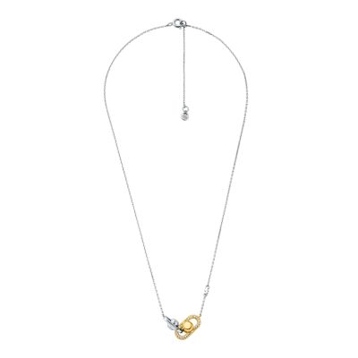 Michael Kors Two-Tone Sterling Silver Astor Link Pendant