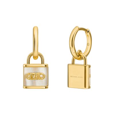 Michael kors padlock drop earrings on sale