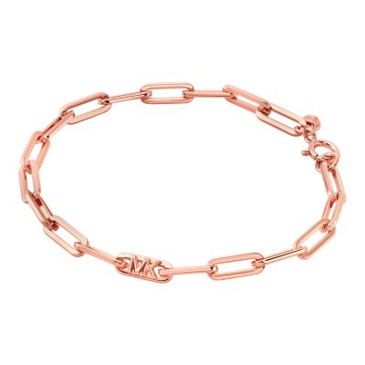 Michael Kors 14K Rose Gold-Plated Sterling Silver Paperclip Chain 