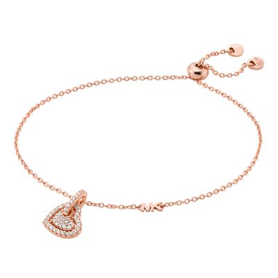 Michael kors heart bracelet rose gold online