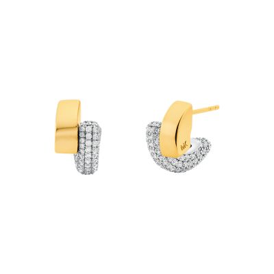Michael Kors 14K Gold Plated Sterling Silver Huggie Earrings