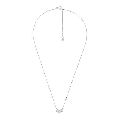 Michael Kors Rhodium-Plated Sterling Silver Necklace and