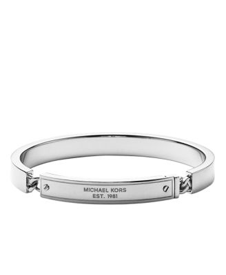 michael kors silver bangles