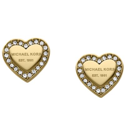 Michael kors hot sale heart earrings