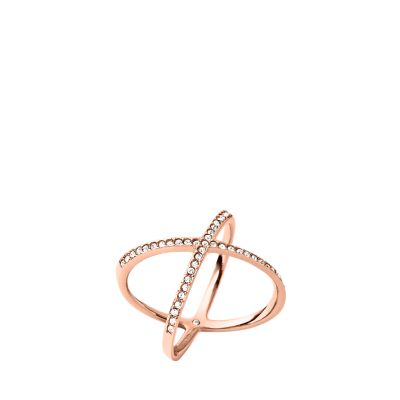 Michael kors pave clearance x midi ring