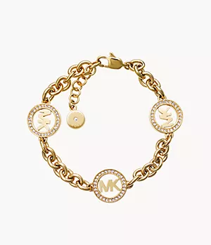 Michael Kors Gold-Tone Chain Bracelet
