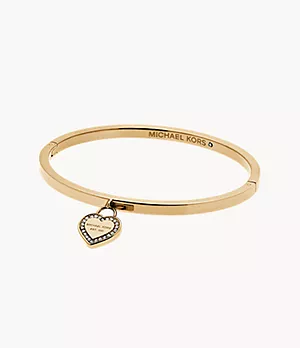 Michael Kors MK Logo Gold-Tone Bracelet