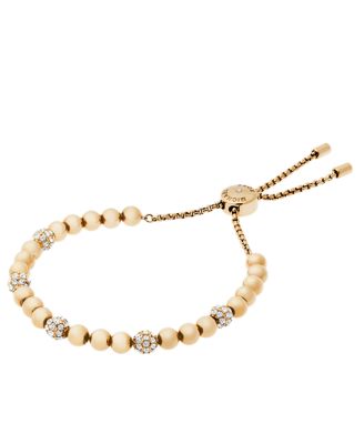 Michael Kors Women's Blush Rush Gold-Tone Bead Bracelet - Gold