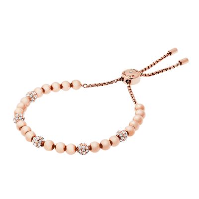 Blush Rush Rose Gold Tone Bead Bracelet