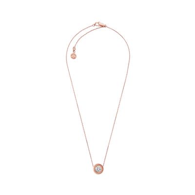 Michael kors crystal clearance circle pendant