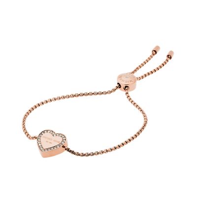 Logo Rose Gold Tone Slider Bracelet MKJ5391791 Watch Station