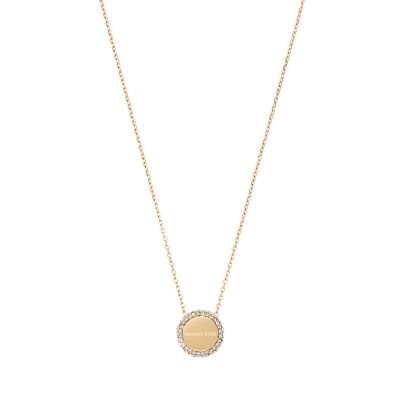 Michael kors hot sale disc pendant