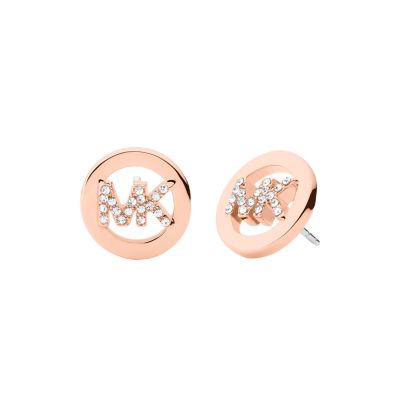 Rose gold michael store kors earrings