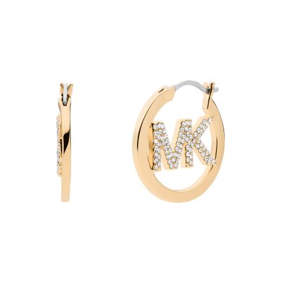 Michael kors hot sale logo earrings