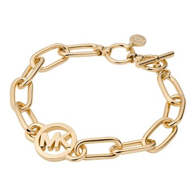 Michael Kors Fashion Gold Brass Chain Bracelet