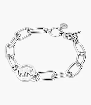 Michael Kors Fashion Silver Brass Chain Bracelet