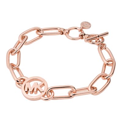 Michael Kors Fashion Rose Gold Brass Chain Bracelet - MKJ7745791 - Watch  Station
