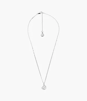 Michael Kors Fashion Silver Brass Pendant Necklace